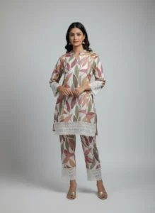 Chanderi Printed Kurti light