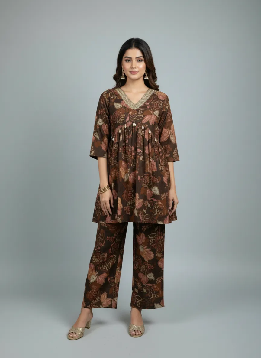 Berlin Fabric Co-ord Set (2 Colors, M–XXL)