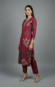 Dark Pink Kurti Set