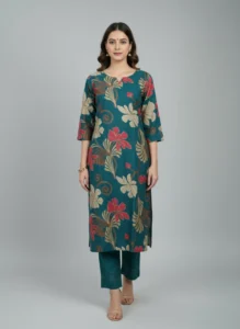 Dark Blue Kurti Set
