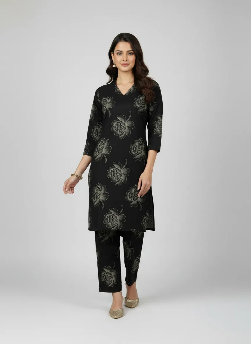 Vatican Foil Print Co-Ord Set (Grey/Black) - Image 7